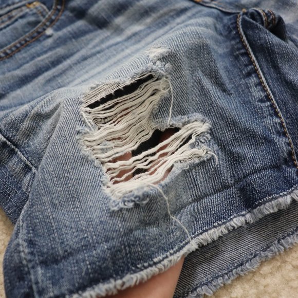 SOLD AMERICAN EAGLE Low Rise Midi Boy Shorts 2 - Picture 4 of 5